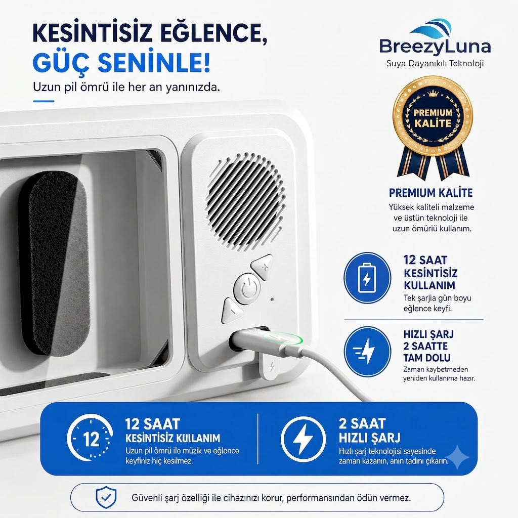 BreezyLuna | Su Geçirmez Akıllı Telefon Tutucu ve Hoparlör