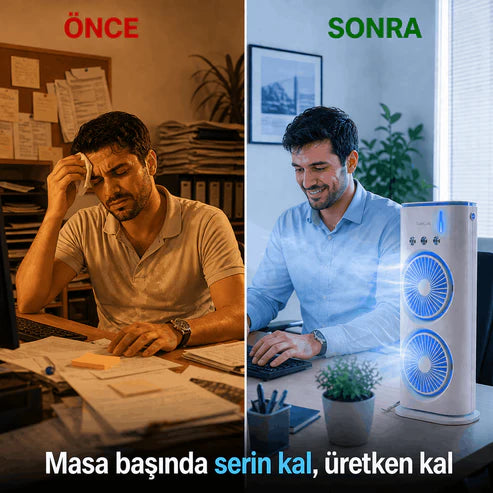 Breezyluna | Çift Fanlı Hava Soğutucu