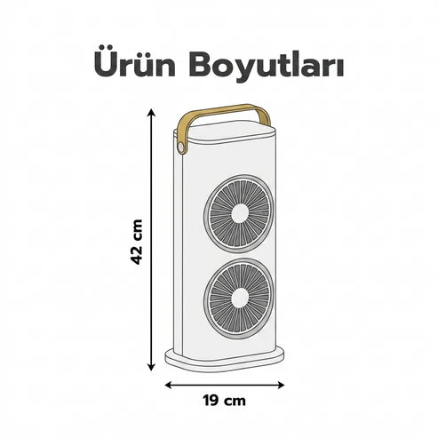 Breezyluna | Çift Fanlı Hava Soğutucu